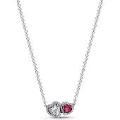 Pandora 393632C01-45 Damen-Collier Silber Halo Herzen Halskette