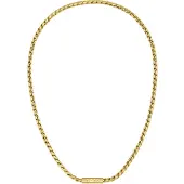 HUGO BOSS Goldfarbene Halskette mit geflochtener Kette Grösse ONESI