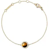 Daniel Wellington Armband - Audrey Tiger Eye Armband - Gr. ONE SIZE - in Gold - für Damen