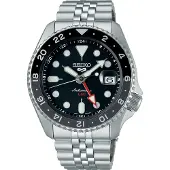 Seiko SSK001K1 Herrenuhr GMT Edelstahl schwarz