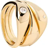 PDPaola AN01-994 Damen-Ringset Sugar Silber vergoldet