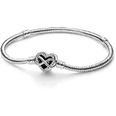 Pandora 592645C01 Damenarmband Silber Funkelndes Unendlichkeits-Herz