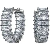 Swarovski Matrix Silberfarbene Ohrringe 5658650
