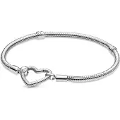 Pandora 599539C00 Damen-Armband Silber mit Herz-Verschluss