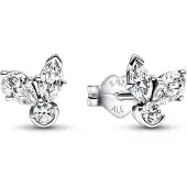 Pandora 'Herbarium Cluster' Damen Ohrstecker aus 925er Sterlingsilber - Silber 292406C01