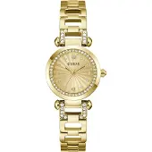 GUESS Damen Uhr Armbanduhr GB GINGER GW0869L4 Edelstahl gold