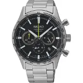 Seiko SSB413P1 Herren-Chronograph Stahl/Schwarz