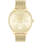 Calvin Klein Zegarek damski 25200103 złoty fashion