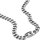 Diesel Steel Silberfarbene Kette DX1433040
