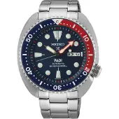 Seiko SRPE99K1 Prospex PADI Turtle Taucheruhr Automatikuhr 20 bar Pepsi Edelstahl Herren