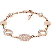 Fossil RoséGoldfarbene Vintage Glitz Armband JF01739791 (Länge: 17.78 - 20.32 cm)