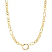 Ania Haie Pop Charms 925 Sterling Silberen Goldfarbene Kette AH-N048-03G