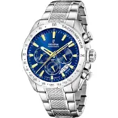 Festina F20668/2 Chronograph Uhr Herrenuhr Edelstahl Datum silber