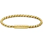 BOSS Goldfarbenes Armband mit geflochtener Kette Grösse ONESI