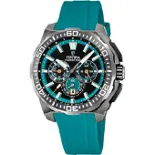 Festina Herrenuhr Chrono Bike Armbanduhr Kautschuk türkis UF20725/6