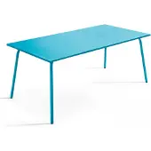 Oviala Metallgartentisch-8-Sitzer Blau - Palavas