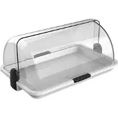Biesse Buffet Vitrine mittelgroß, aus Kunststoff, weiß: 38x26x17 cm