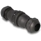 DeLOCK Kabelverbinder RJ45 Buchse zu RJ45 Buchse Cat.6A IP68 staub- und wasserdicht, RJ45, RJ45, Schwarz