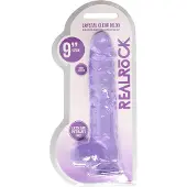 Realrock - durchsichtiges lebensechtes Dildo - lila (22cm)