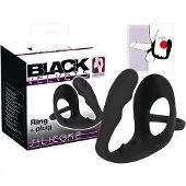 Black Velvets Black Velvet - Penis- und Hodenring Anal-Dildo (schwarz)