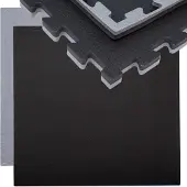 Eyepower 90x90cm Trainingsmatte mit Rand - 20mm Bodenschutz-Matte