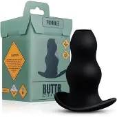 BUTTR Foxhole - Hohl Anal-Dehner Dildo (Schwarz)