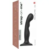 Strap-On-Me P&amp;G S - Gebogenes Saugnapf-Dildo (schwarz)