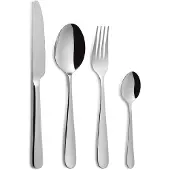 Comas Besteck-Set Chef 24-tlg., Tafelbesteck, Edelstahl 18/10, Silberfarben, 0706