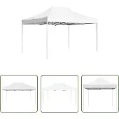 The Living Store Profi-Partyzelt Faltbar Aluminium 4,5x3 m Weiß