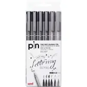 Uni-Ball - Fineliner, Hard Lettering Set (6 pcs) (401236)
