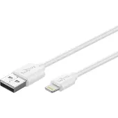 Goobay Lightning USB Lade- und Synchronisationskabel, MFi Kabel für Apple iPhone/iPad Weiß