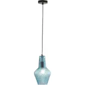 Maytoni Tommy Pendelleuchte, Hängeleuchte E27 Türkis-Blau Glas
