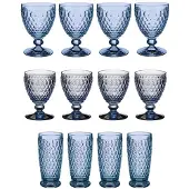 Villeroy & Boch Gläser-Set "Wein- & Longdrinkgläser Boston Coloured 12er Set" Spülmaschinenfest