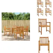 vidaXL Gartenstühle 4 Stk. 56x55,5x90 cm Massivholz Akazie - Gartenstühle