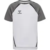 Hummel Hmllead 2.0 Jersey S/S Kids - white/steel gray, Größe:116