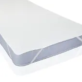 Lumaland Wasserundurchlässige Matratzenauflage aus Flanell - 70x140 cm - Weiß