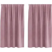 vidaXL Verdunkelungsvorhänge 2 stk. Dunkelrosa 140 x 140 cm Samt