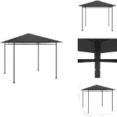 vidaXL Pavillon 3x3x2,7 m Anthrazit 180 g/m² - Pavillons & Partyzelte