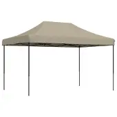 The Living Store Partyzelt Faltbar Pop-Up Taupe 440x292x315 cm