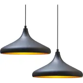 Bamyum Pendelleuchte Champion, E27, Ø35 Kinderzimmer Lampe 2-Flammig Schlafzimmer Lamp Metall, Wohnzimmerlampe Hängelampe, Moderne Esszimmerlampe Kuppel