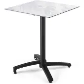 Oviala Terrassentisch 70 cm, klappbar, Marmor - Opéra