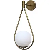Bamyum Wandleuchte Vintage Glas I Ravenna I Wandlampe Aus Metall Cupferfarbe Lampe