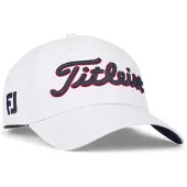 Titleist Cap Tour Performance, weiss/navy/rot