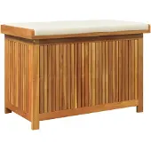 vidaXL Outdoor-Kissenbox 90x50x60,5 cm Massivholz Akazie