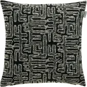 Set One By Musterring Dekokissen "Twist", schwarz (schwarz, gemustert), B:45cm L:45cm, Mischgewebe, Dekokissen_Sitzkissen_Kissenhüllen, Dekokissen, mit modernem, graphischem Dessin