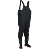 vidaXL Wathose mit Stiefeln Schwarz Größe 45 4016988