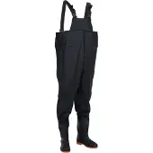 vidaXL Wathose mit Stiefeln Schwarz Größe 39 4016982