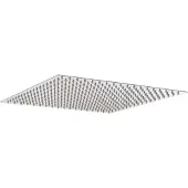vidaXL Regenbrause Edelstahl 304 40x40 cm Quadrat