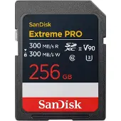 SanDisk Extreme PRO, 256 GB, SDXC, Klasse 10, UHS-II, 300 MB/s, 300 MB/s