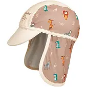 Playshoes Nackenschutzcap in Hellbraun/ Creme - 51 cm